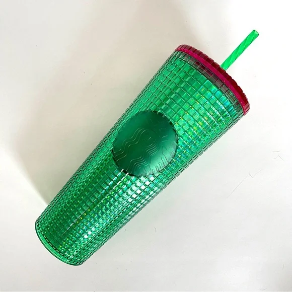 STARBUCKS 24oz TUMBLER LIMITED EDITION BEST MOST FAVORITE IRIDESCENT GREEN - Picture 2 of 4